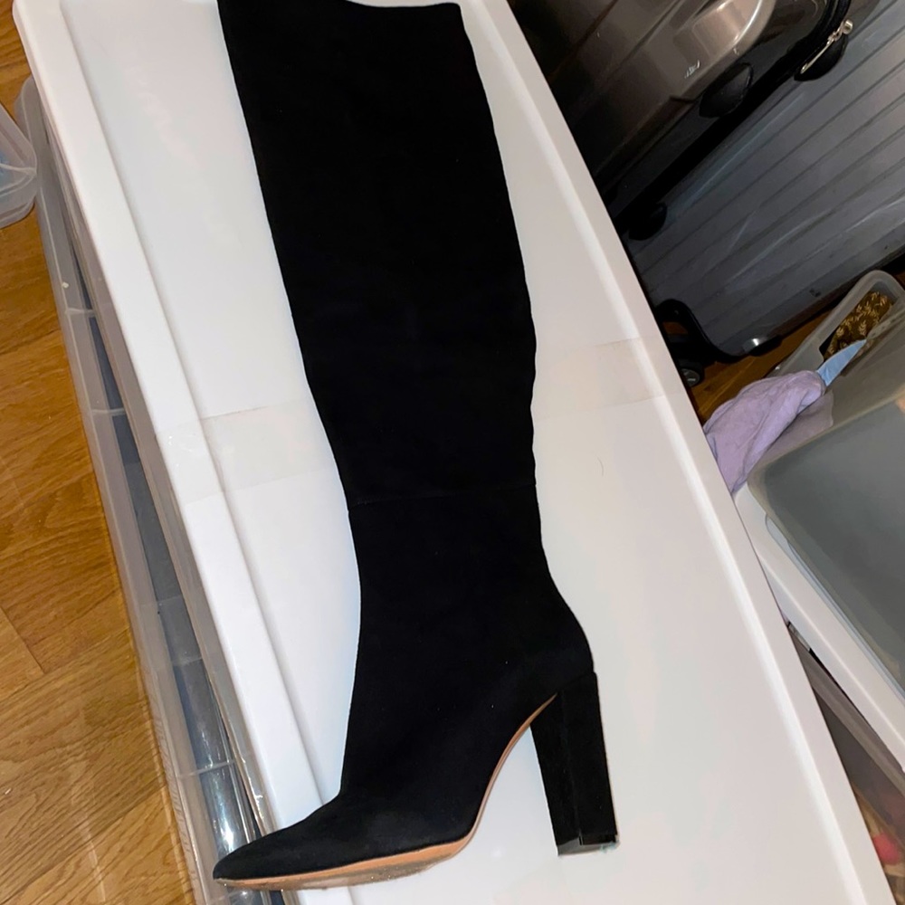 Jean Michel cazabat suede knee high boot